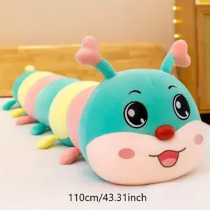 Caterpillar Love Bear Long Strip Pillow Valentine's Day Birthday Gift