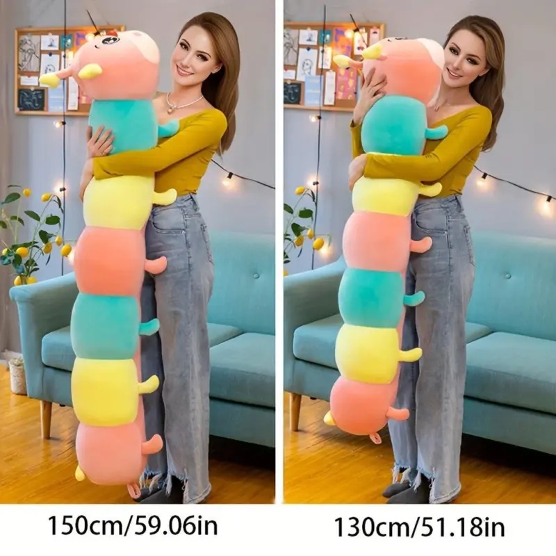 Caterpillar Love Bear Long Strip Pillow Valentine s Day Birthday Gift tag1