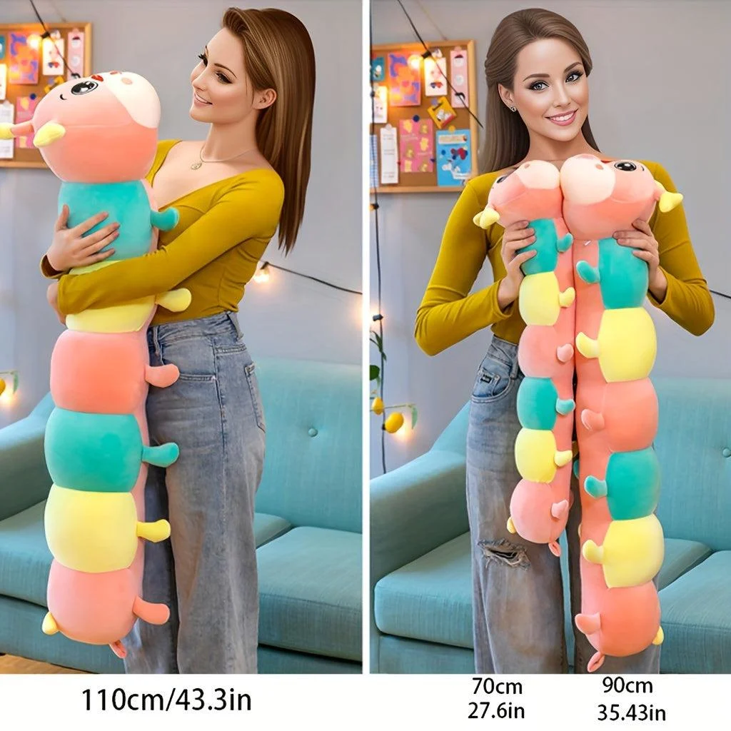 Caterpillar Love Bear Long Strip Pillow Valentine's Day Birthday Gift -  - #tag1#