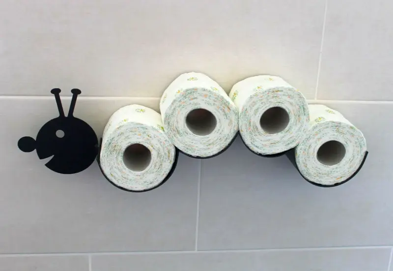 Caterpillar Toilet Roll Holder