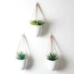 Catriona Wall hanging Ceramic Flower Pot 3 Sets tag1