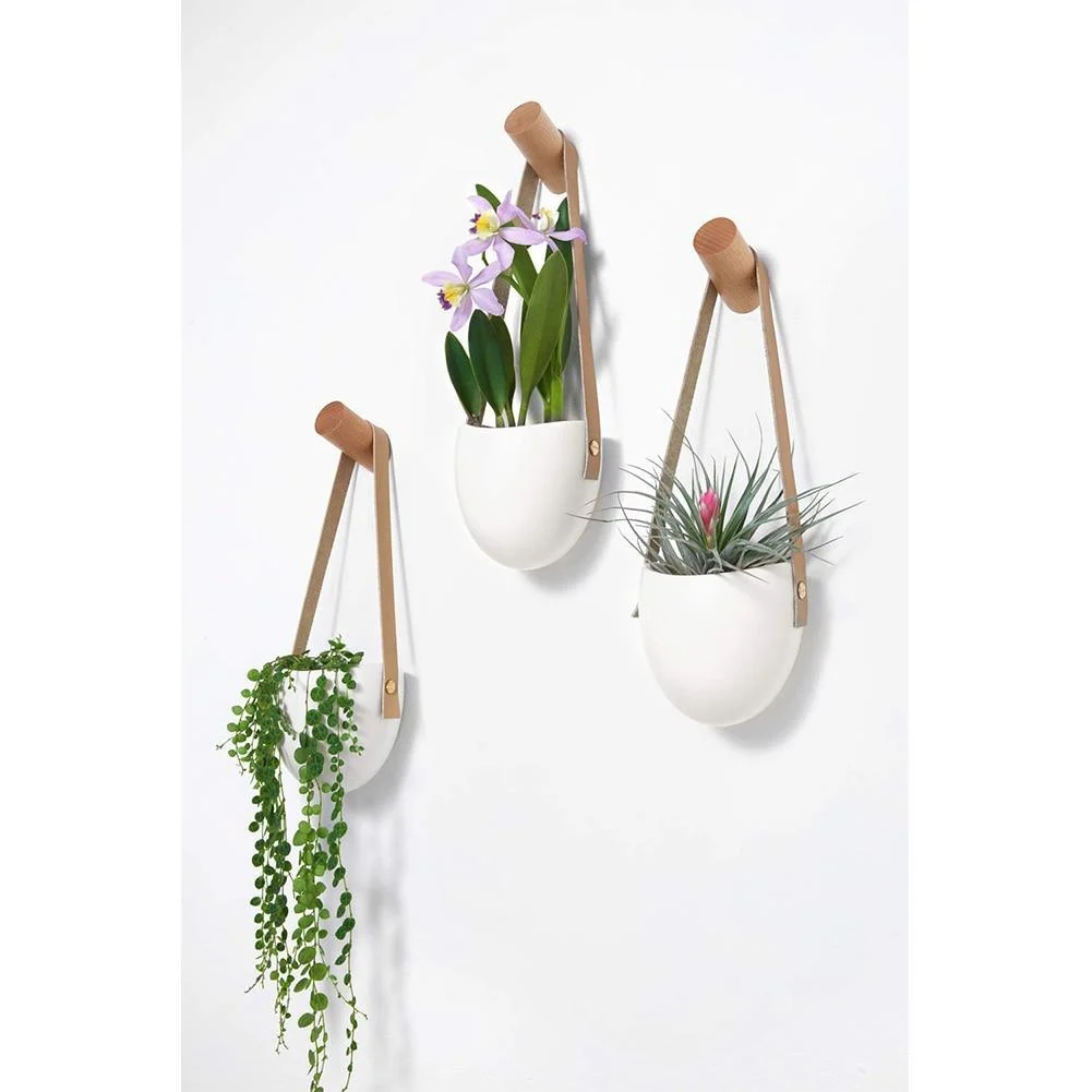 Catriona - Wall-hanging Ceramic Flower Pot (3 Sets) -  - #tag1#