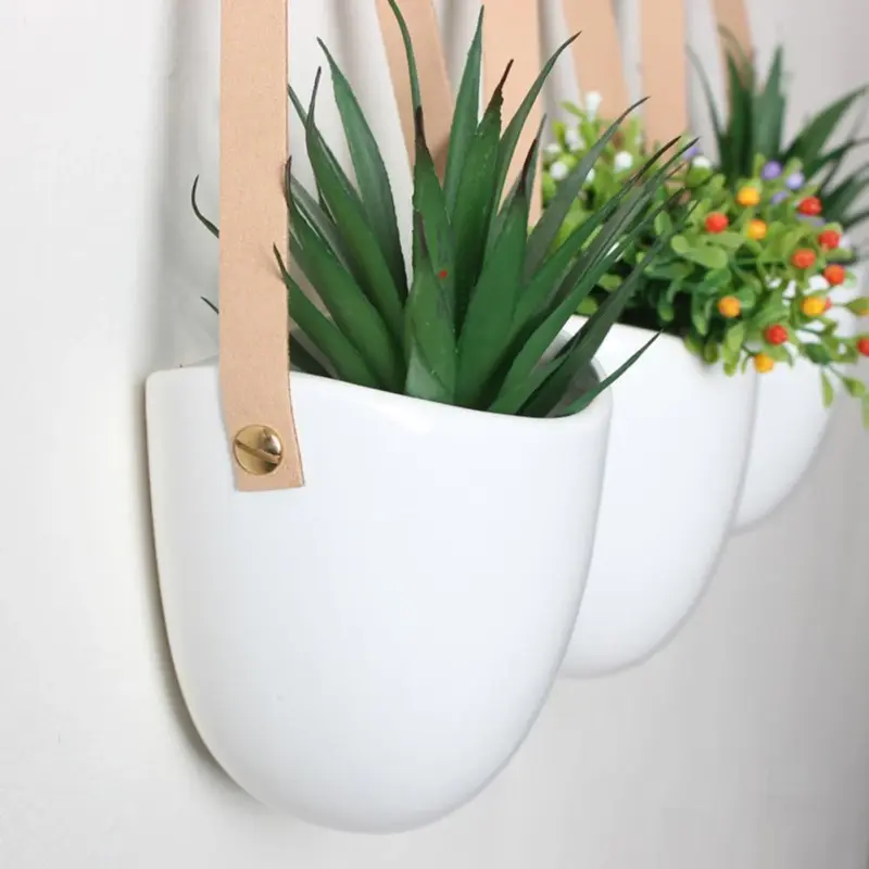 Catriona Wall hanging Ceramic Flower Pot 3 Sets tag1