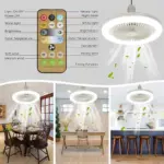 Ceiling Fan with Light Screw in Any Lamp Socket with Remote Control tag1