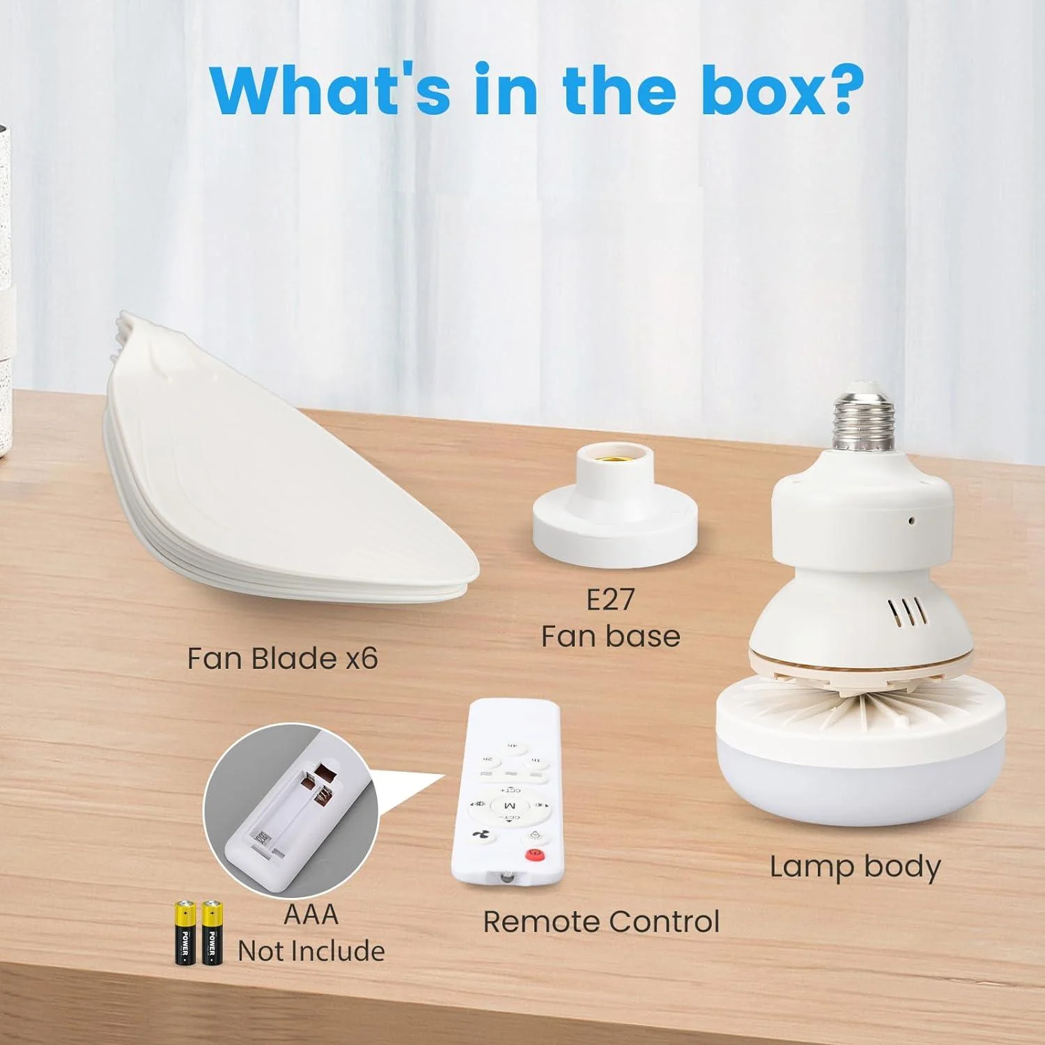 Ceiling Fan with Remote Control and Adjustable LED Lighting -  - #tag1#