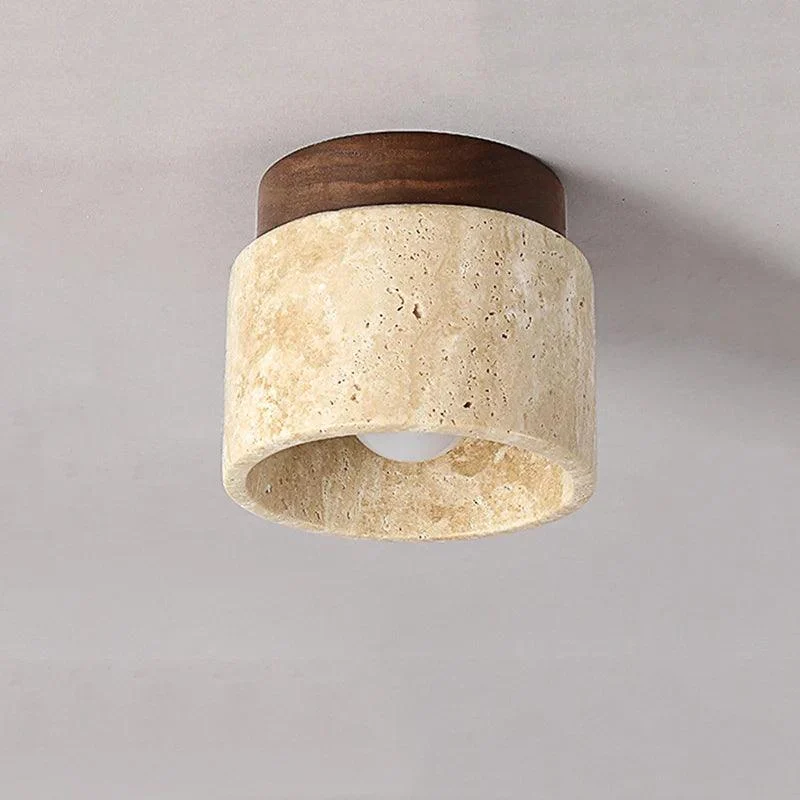 Ceiling Lamp - Freja - Marble & Wood - Warm White - Decorative Lamp -  - #tag1#