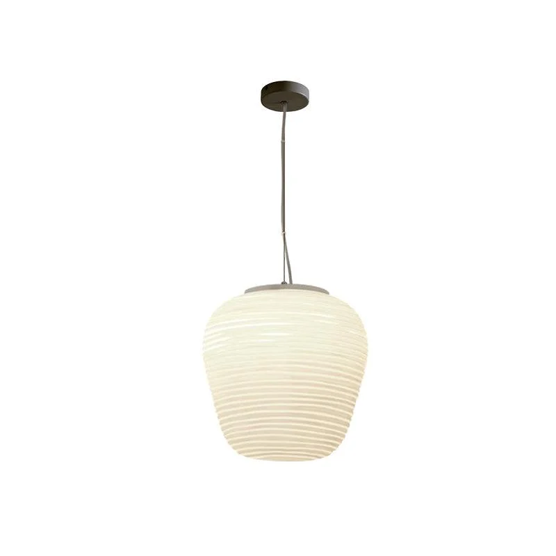 Ceiling Pendant Light - Modern Ribbed Glass Lamp -  - #tag1#
