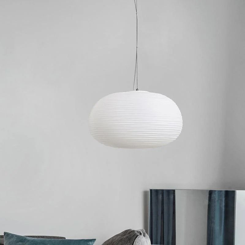 Ceiling Pendant Light - Modern Ribbed Glass Lamp -  - #tag1#