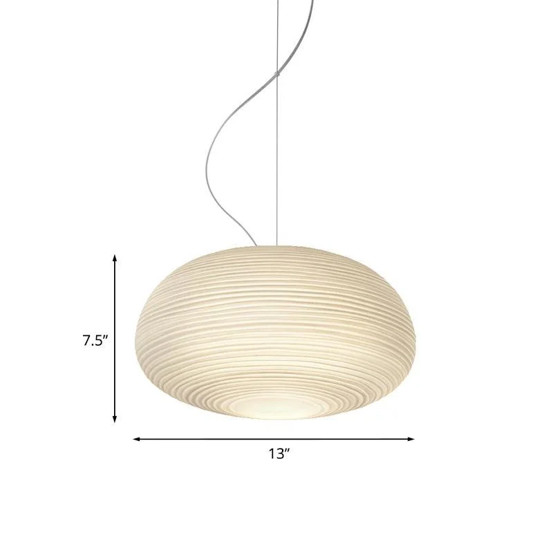 Ceiling Pendant Light - Modern Ribbed Glass Lamp -  - #tag1#