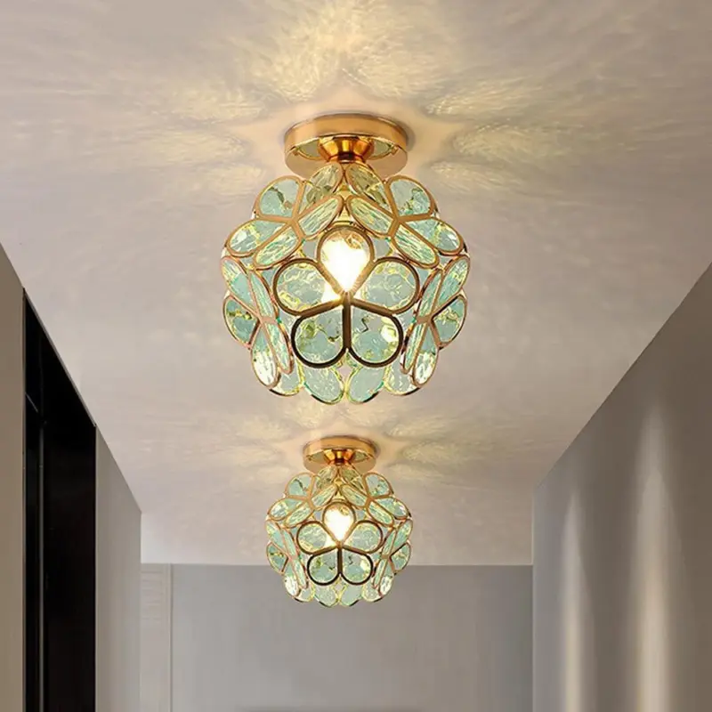 Ceiling lamp Floris Elegant Design Glass Shade tag1