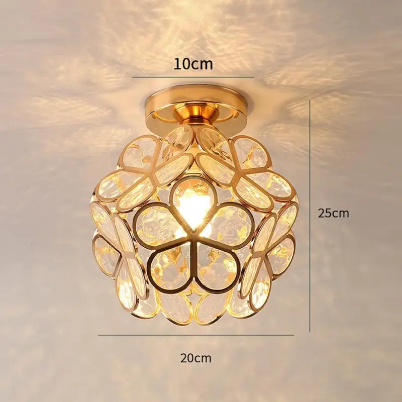 Ceiling lamp Floris Elegant Design Glass Shade tag1