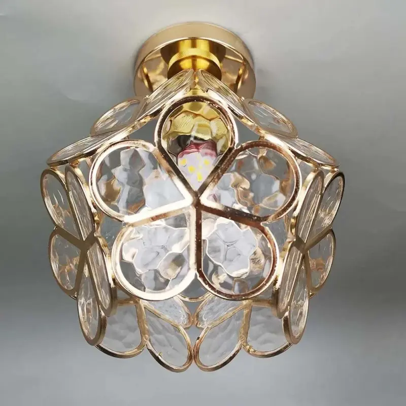 Ceiling lamp Floris Elegant Design Glass Shade tag1