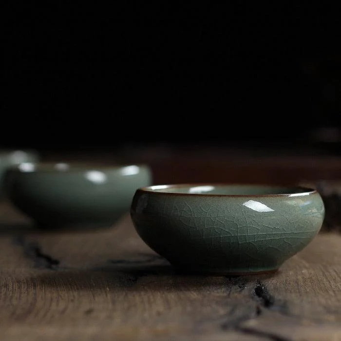 Celadon Koi Fish Tea Cup -  - #tag1#