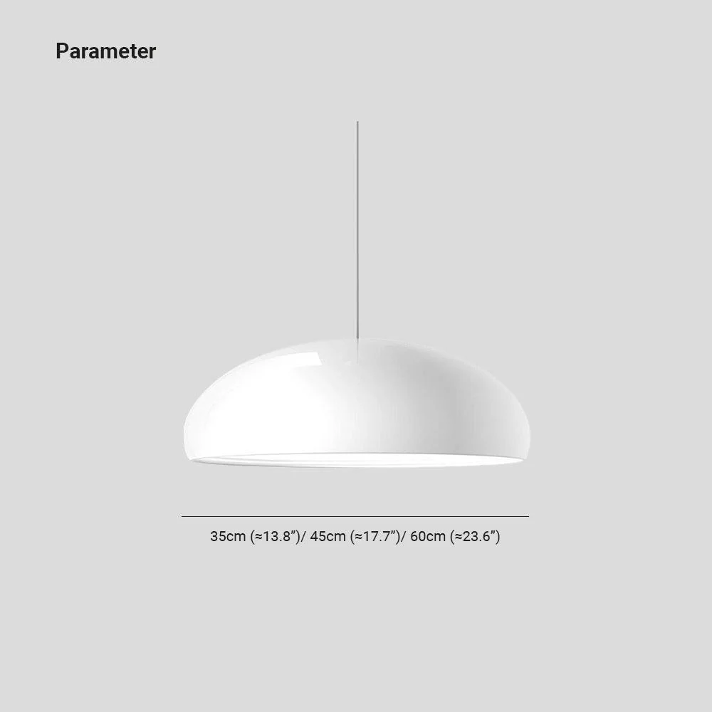 Celestia Round LED Pendant Lights - White Metal for Bedroom and Living Room -  - #tag1#
