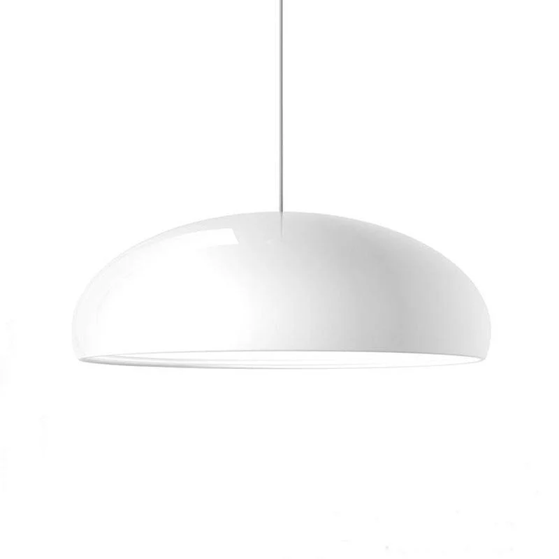 Celestia Round LED Pendant Lights - White Metal for Bedroom and Living Room -  - #tag1#