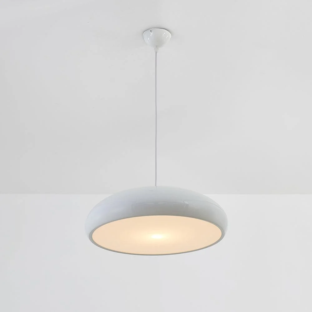Celestia Round LED Pendant Lights - White Metal for Bedroom and Living Room -  - #tag1#