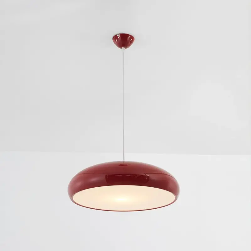 Celestia Round LED Pendant Lights White Metal for Bedroom and Living Room tag1