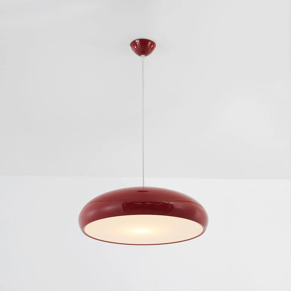 Celestia Round LED Pendant Lights - White Metal for Bedroom and Living Room -  - #tag1#