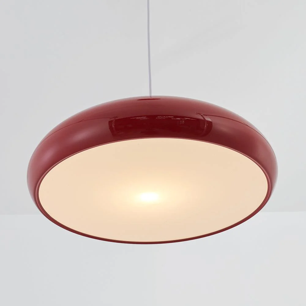 Celestia Round LED Pendant Lights - White Metal for Bedroom and Living Room -  - #tag1#
