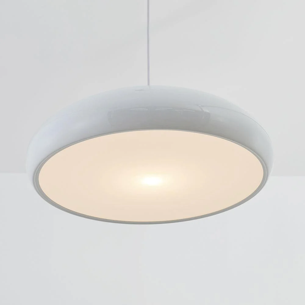 Celestia Round LED Pendant Lights - White Metal for Bedroom and Living Room -  - #tag1#