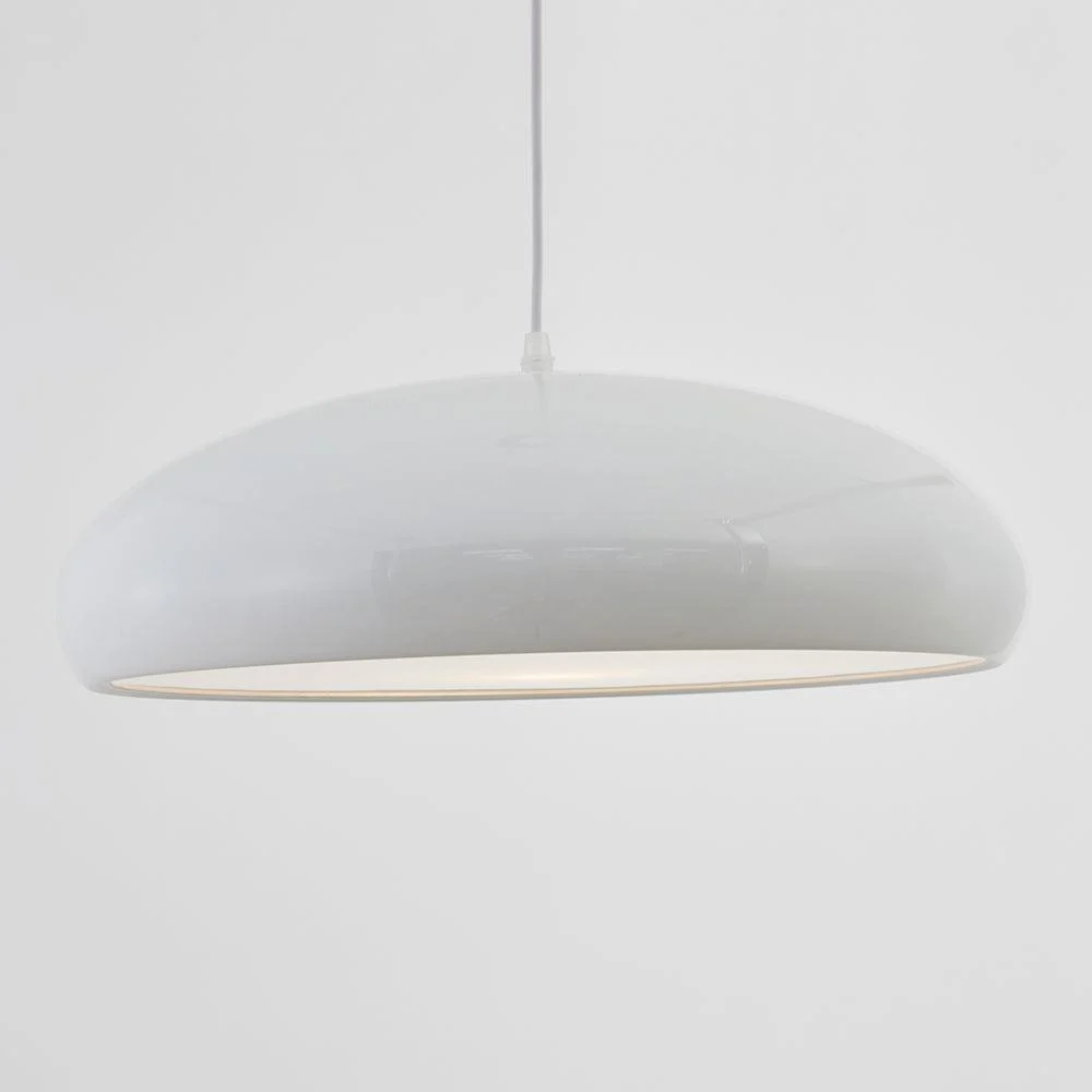 Celestia Round LED Pendant Lights - White Metal for Bedroom and Living Room -  - #tag1#