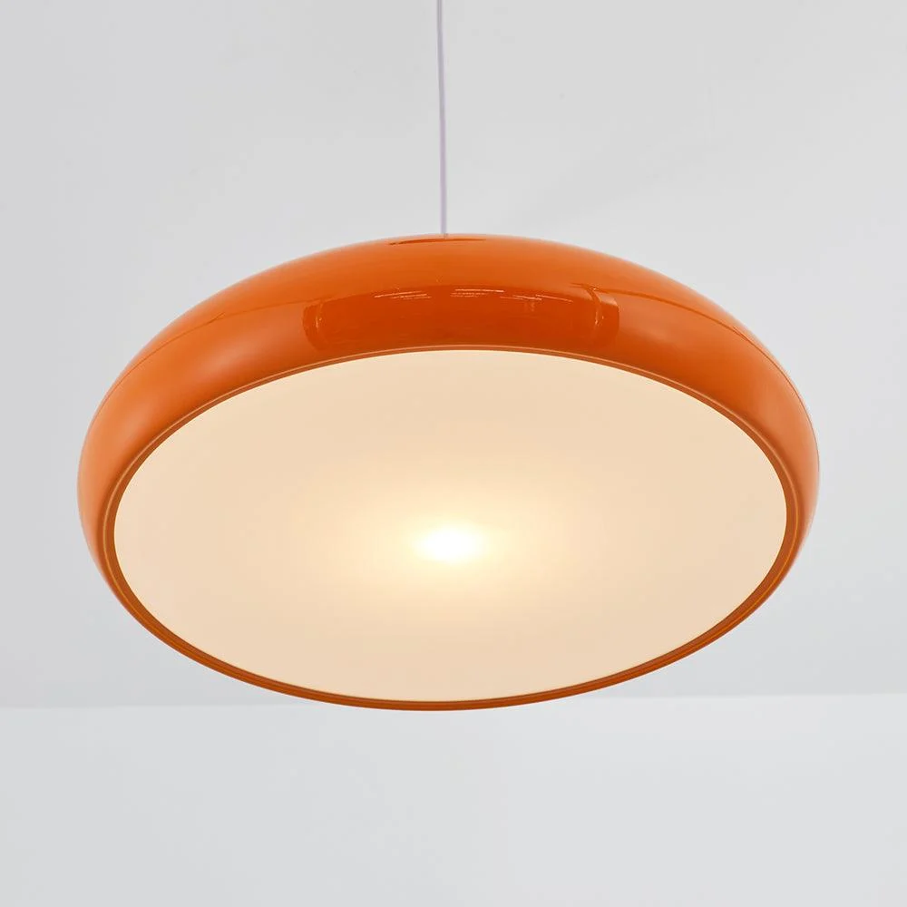 Celestia Round LED Pendant Lights - White Metal for Bedroom and Living Room -  - #tag1#