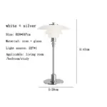 CelestialGlimmer Scandinavian Simple Glass Table Lamp tag1