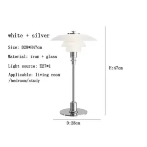 CelestialGlimmer - Scandinavian Simple Glass Table Lamp