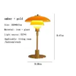 CelestialGlimmer Scandinavian Simple Glass Table Lamp tag1