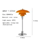 CelestialGlimmer Scandinavian Simple Glass Table Lamp tag1