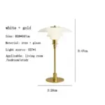 CelestialGlimmer Scandinavian Simple Glass Table Lamp tag1