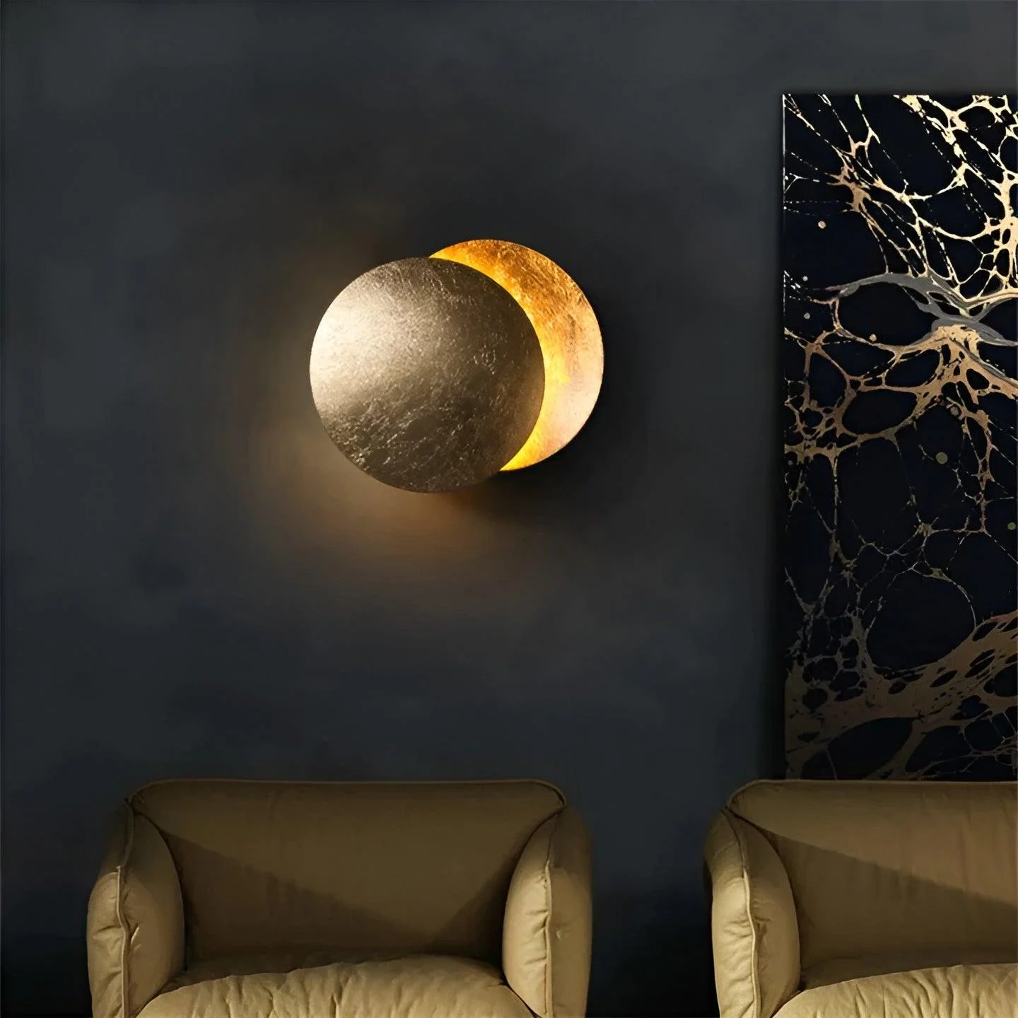 Celestial Glow - 360° rotatable LED wall lamp for timeless ambiance -  - #tag1#
