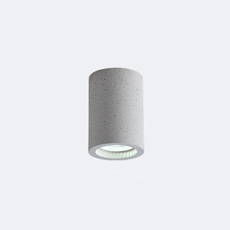Cement Cylinder LED Ceiling Lamp - Minimalist Design -  - #tag1#