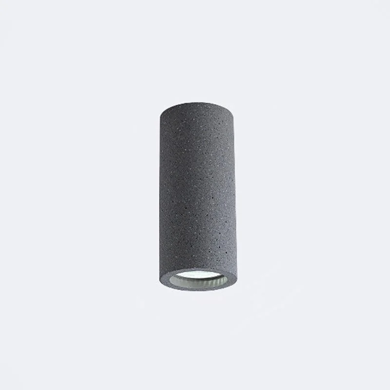 Cement Cylinder LED Ceiling Lamp - Minimalist Design -  - #tag1#