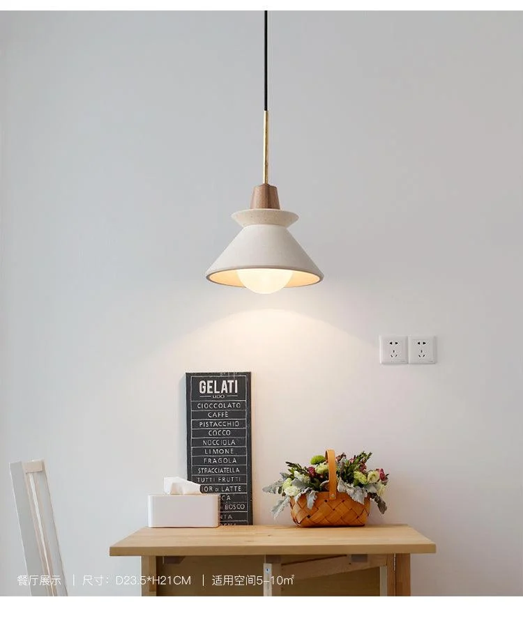 Cement Pendant Lamp Modern Minimalist 1 Light Restaurant Mini Pendant -  - #tag1#