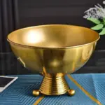 Centerpiece_Bowl_Flower_Arrangement_Stainless_Steel_Vase_Golden_-_-_tag1_-4165489 Centerpiece Bowl Flower Arrangement Stainless Steel Vase Golden tag1