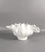 Centerpiece_Bowl_Vase_with_Rippled_Design_Large_White_Resin_-_-_tag1_-4165504 Centerpiece Bowl Vase with Rippled Design Large White Resin tag1