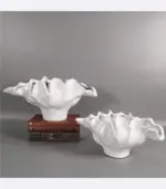 Centerpiece_Bowl_Vase_with_Rippled_Design_Large_White_Resin_-_-_tag1_-4165530 Centerpiece Bowl Vase with Rippled Design Large White Resin tag1