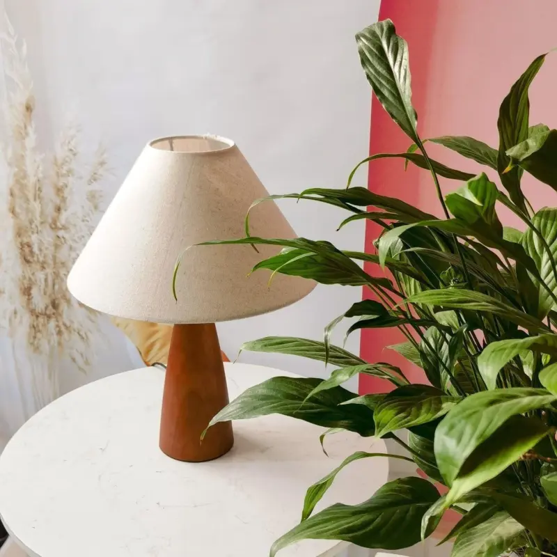 CenturyWood Solid Wood Table Lamp in Century Style tag1