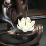 Ceramic Backflow Incense Burner Tathagata Buddha Lotus Incense Cones Stick Holder Smoke Waterfall Creative Home Bouddha ac0df1d2 4cf1 413a 9c97 2234006db93c