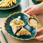 Ceramic Seashell Plates With Vinegar Dish Bowls Gold inlay Decorative Tableware Sushi Dish Tableware Kitchen Accessories d73c9cc4 e823 407e a106 c4109bedd8c3