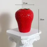 Ceramic Vase Artificial Strawberry Vase Fruit Cartoon Strawberry Flower Pot Terrarium Flower Vase Home Decoration Accessories.jpg 640x640 81afd25e 7211 4936 bb63 671d89a3dbf9
