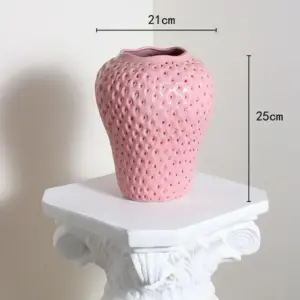WhimsyBerry - Ceramic strawberry vase