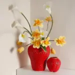 Ceramic Vase Artificial Strawberry Vase Fruit Cartoon Strawberry Flower Pot Terrarium Flower Vase Home Decoration Accessories 305a62e3 1ab2 4df6 a19d 4ce683b2ff33