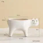 Ceramic Abstract Cat Planter tag1