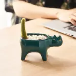 Ceramic Abstract Cat Planter tag1