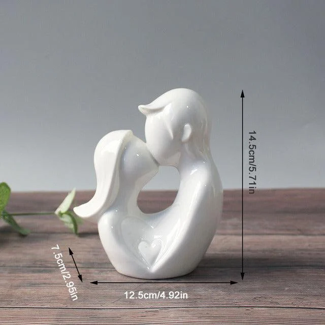 Ceramic Abstract Couple Ornament -  - #tag1#