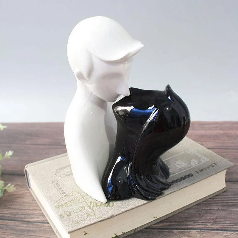 Ceramic Abstract Couple Ornament -  - #tag1#