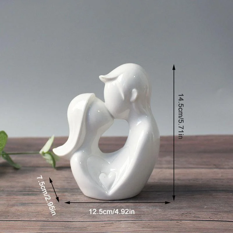 Ceramic Abstract Couple Ornament -  - #tag1#