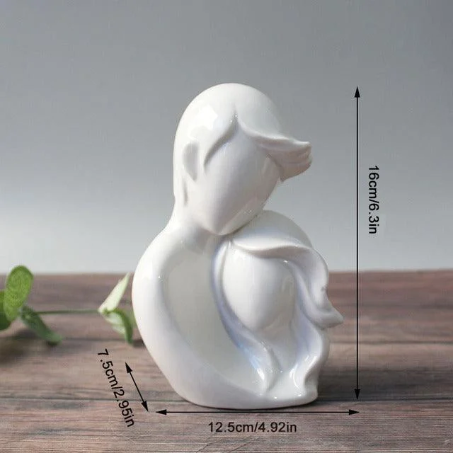 Ceramic Abstract Couple Ornament -  - #tag1#